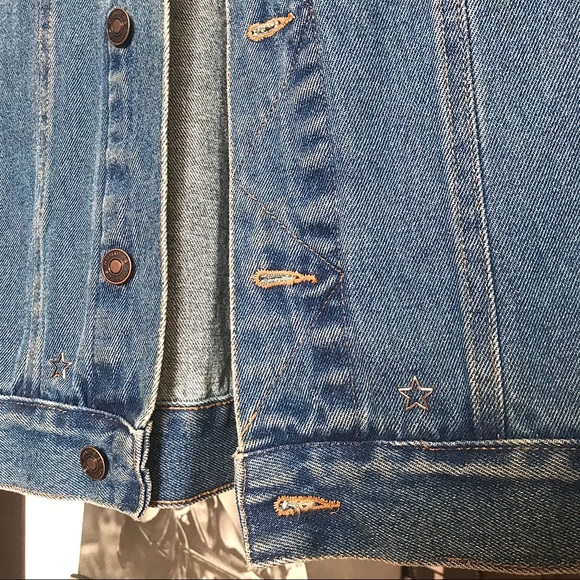 The 1975 Stud Patch Denim Jean Jacket Handmade - Picture 3 of 7